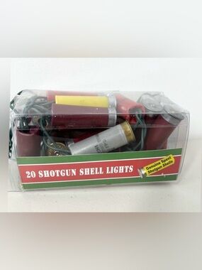 NIB Hobby Lobby 20 Shotgun Shells String Lights Genuine Spent Shotgun Shells
